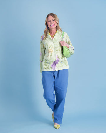 Snap-front Blouse - Long Sleeve