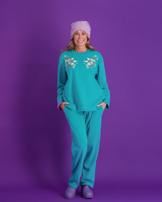 Decorative Fleece Jogging Suit