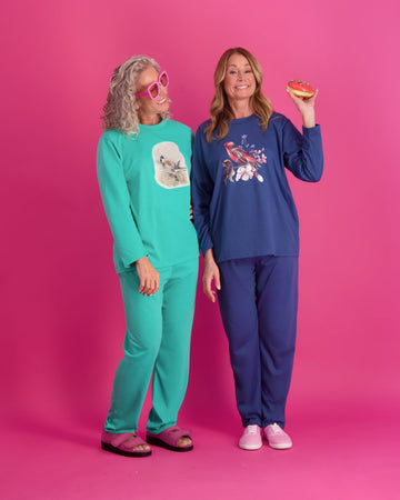 Long Sleeve Print or Solid Sweatsuit Knit