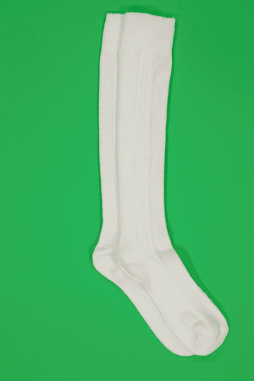 Knee-hi's White Socks
